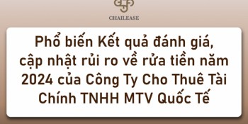 Phổ biến Kết quả đánh giá - Cập nhật rủi ro về rửa tiền năm 2024 của Công Ty Cho Thuê Tài Chính TNHH MTV Quốc Tế Chailease
