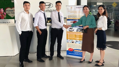 Chailease Việt Nam hỗ trợ hình ảnh tại showroom Hyundai Hải Phòng